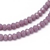 Faceted Rondelle Glass Beads Strands LS-GLAA-M028-2mm-A02-2