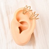 304 Stainless Steel Triple Pentagon Cuff Earrings EJEW-K268-88G-3