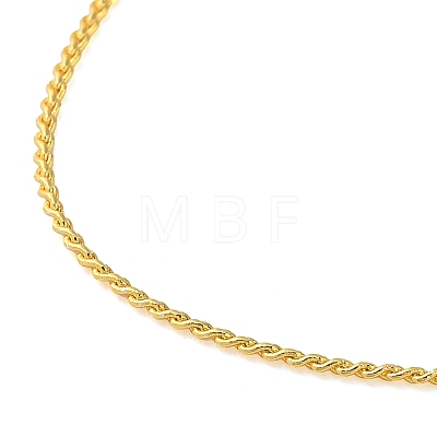 Rack Plating Brass Rope Chain Necklaces NJEW-K256-04G-1
