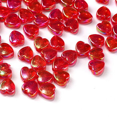 100Pcs Eco-Friendly Transparent Acrylic Beads TACR-YW0001-07A-1