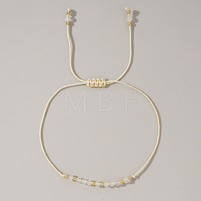 Natural Birthstone Braided Bead Bracelets for Women X-VA8051-6-1