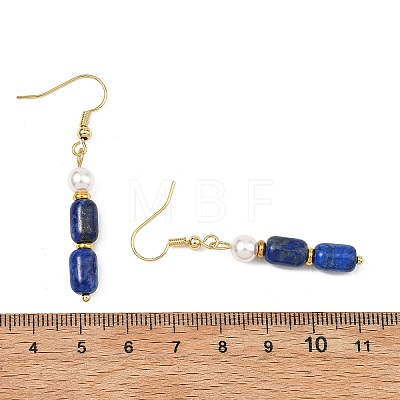 Gemstone Dangle Earrings for Women EJEW-JE07211-1