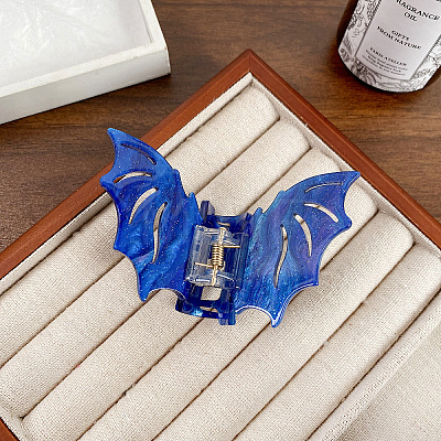 Halloween Bat Acrylic Claw Hair Clips PW-WG87310-05-1