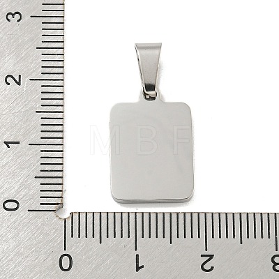Vacuum Plating 304 Stainless Steel Pave Natural White Shell Pendants STAS-S130-03P-S-1