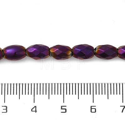 Electroplated Strong Magnetic Synthetic Hematite Beads Strands G-P518-02B-1