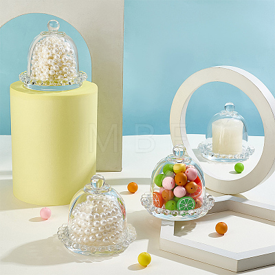 4 Bags Glass Cloche Dome AJEW-BC0011-27-1
