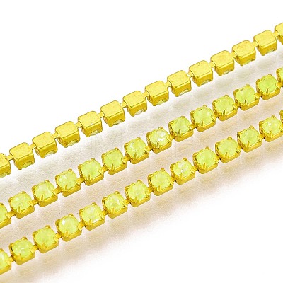 Iron Rhinestone Cup Chains CH-T006-05B-17-1
