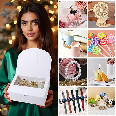 Folding Paper Gift Boxes with Ribbon LS-CON-WH20001-11C-01-1