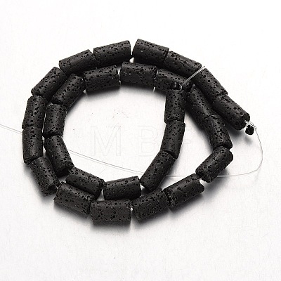 Synthetic Lava Rock Bead Strands G-N0118-18-1