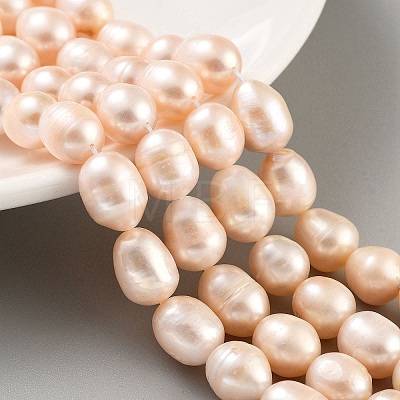 Natural Cultured Freshwater Pearl Beads Strands PEAR-P062-12E-1