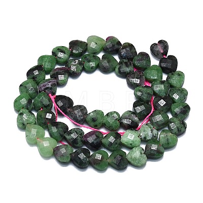 Natural Ruby in Zoisite Beads Strands G-K245-Q01-01-1
