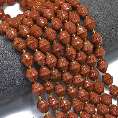 Synthetic Goldstone Beads Strands G-K389-D06-01-1