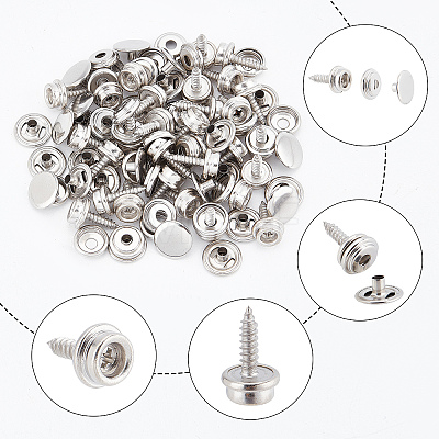 304 Stainless Steel Screws STAS-WH0029-48A-P-1