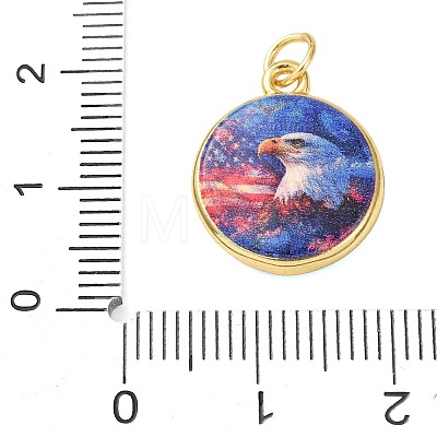 Printed Brass Pendants KK-CBA8989-02B-1