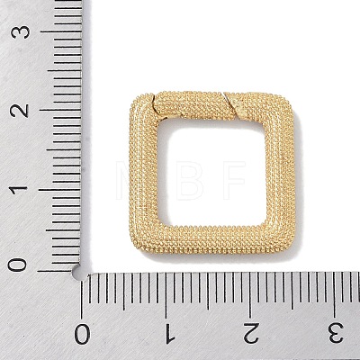 Rack Plating Brass Micro Pave Cubic Zirconia Spring Gate Rings Clasps KK-NH0002-08G-02-1