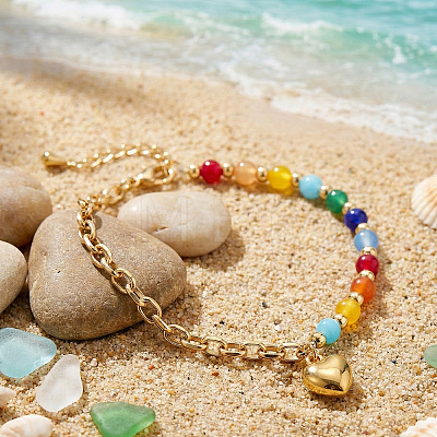 Summer 304 Stainless Steel Charm Bracelets VE3377-1-1
