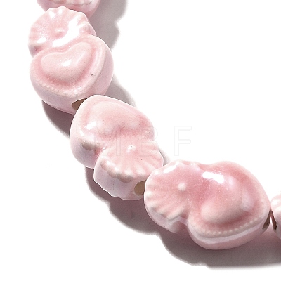 Handmade Porcelain Beads Strands PORC-I028-01K-1