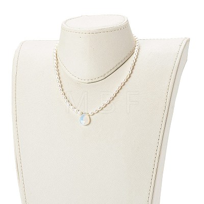 Pearl Beaded Necklace NJEW-JN03548-03-1