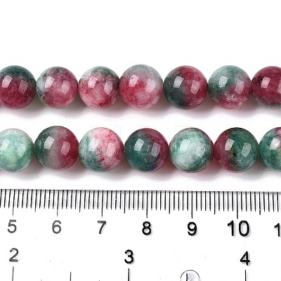 Dyed Natural White Jade Beads Strands G-T138-10mm-210-17-1