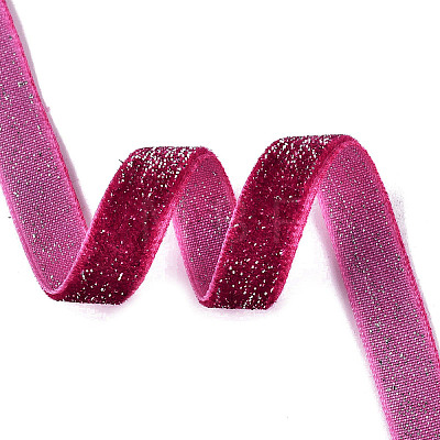 Glitter Sparkle Single Face Velvet Ribbon SRIB-Q023-01A-02-1