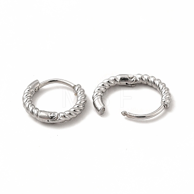 316 Stainless Steel Hoop Earrings for Women EJEW-C004-16A-P-1