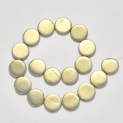 Shell Pearl Beads Strands SSHEL-R044-07-1