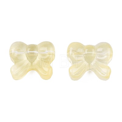Transparent Spray Painted Glass Beads LS-GLAA-N035-025-C07-1
