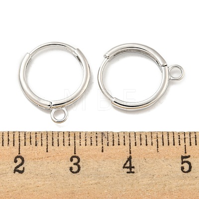 Brass Hoop Earring Findings KK-L211-021P-1
