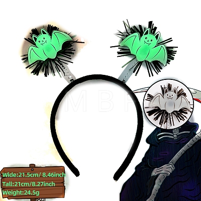 Halloween Theme Luminous Plastic Hair Band PW-WGFC249-01-1