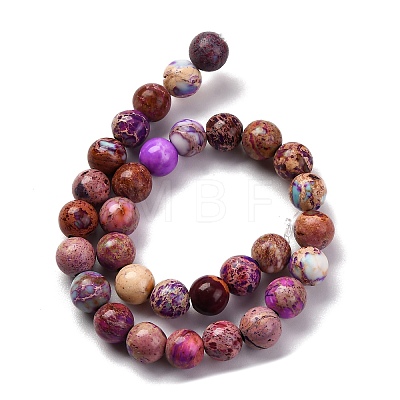 Dyed Natural Regalite/Imperial Jasper/Sea Sediment Jasper Beads Strands G-B124-C02-14-1