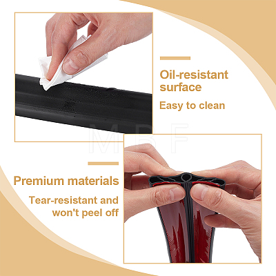 Self-adhesive PVC with Acrylic Anti-collision Strips AJEW-WH0609-874B-1