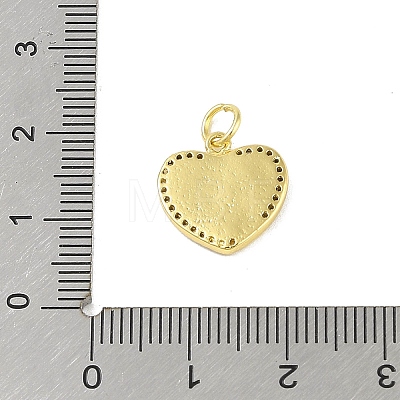 Brass Micro Pave Clear Cubic Zirconia Pendants KK-E111-46G-05-1