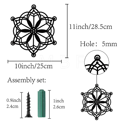 Iron Pendant Decorations HJEW-WH0013-029-1