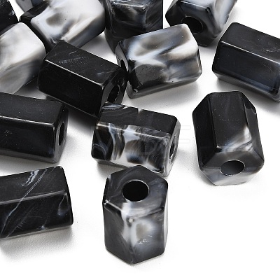 Opaque Acrylic Imitation Gemstone Beads AC-CBAE907-07-1