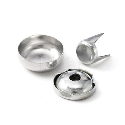 Aluminum Cap Top Buttons BUTT-WH0015-62B-1