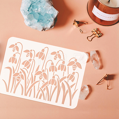 Plastic Drawing Painting Stencils Templates DIY-WH0396-552-1