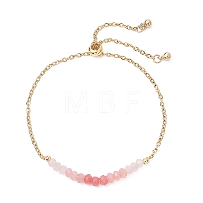 Adjustable 304 Stainless Steel Cable Chain Slider Bracelets BJEW-JB13089-01-1