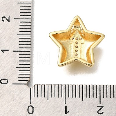 Rack Plating Brass Micro Pave Cubic Zirconia Pendants KK-I722-05G-T-1