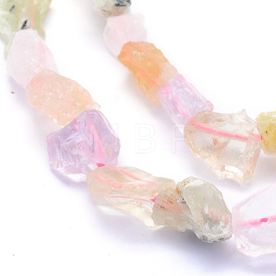 Raw Rough Natural Mixed Quartz Beads Strands G-I279-B13-1