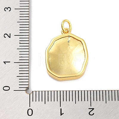 Real 18K Gold Plated Rack Plating Brass Enamel Pendants KK-M293-29G-02-1