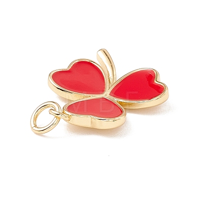 Brass Enamel Pendants KK-P217-03G-06-1