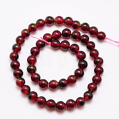 Natural Quartz Beads Strands G-G442-8mm-4-1