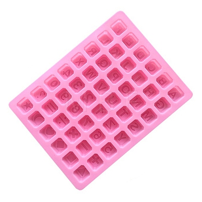 48-Cavity Silicone Letter & Number Wax Melt Molds STAM-PW0003-25-1