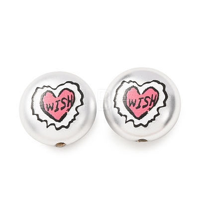 Plating Printed Acrylic Beads AC-CBA655C-12-1