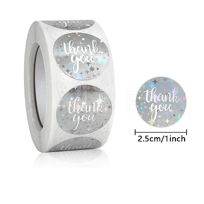 Self-Adhesive Paper Thank You Roll Stickers PAAG-PW0001-150E-1