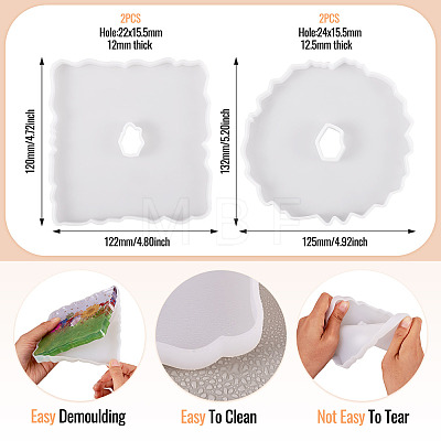 4Pcs 2 Styles Silicone Molds DIY-TA0011-44-1