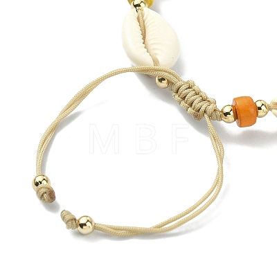 2Pcs 2 Style Synthetic Turquoise Starfish Charm Bracelets Set BJEW-TA00354-1