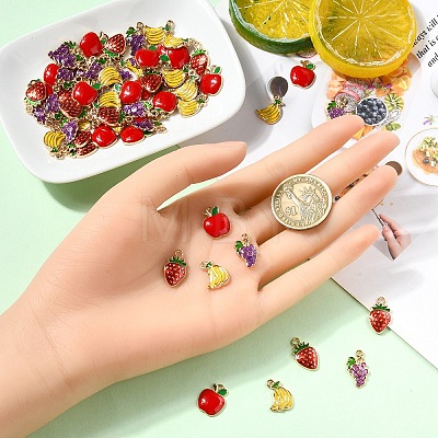 Alloy Enamel Charms ENAM-YW0004-80A-1