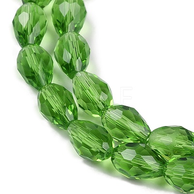 Transparent Imitation Jade Glass Beads Strands GLAA-N005-T10mm-D14-1