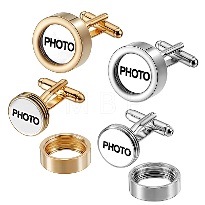 Stainless Steel Cufflinks DIY-GA0009-92-1